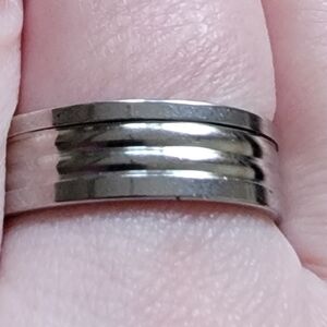 New Steel Men's Ring Band.
